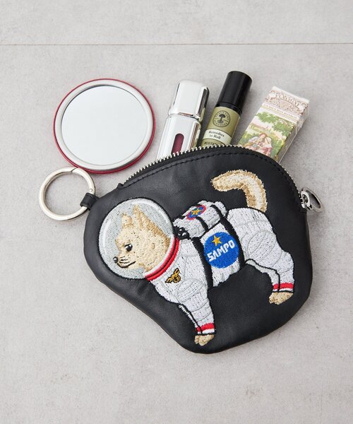 本革》sampo×earコラボ スペーストイレザーケース/バッグチャーム