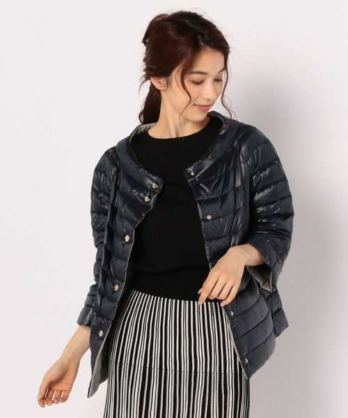 セール】【HERNO/ヘルノ】リバーシブルショートブルゾン（ダウン