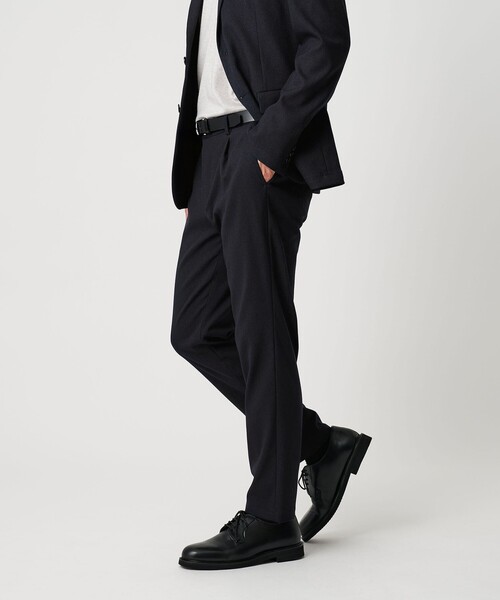 リサイクル ポリエステル 1プリーツ テーパード パンツ NO.3