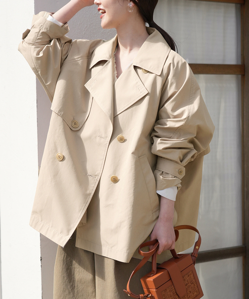 IENA（イエナ）の「Peポプリンオーバーショートコート（その他アウター