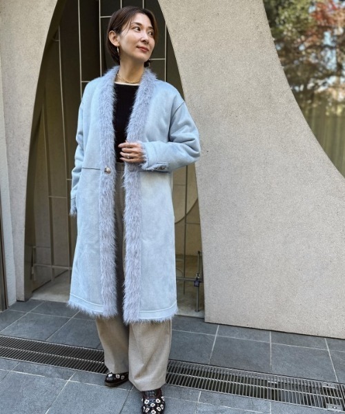 セール】Rios shaggy long coat リオスシャギーロングコート（ノー