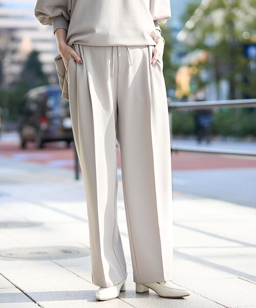 RONEL】カットジョーゼットワイドパンツ（その他パンツ）｜RONEL