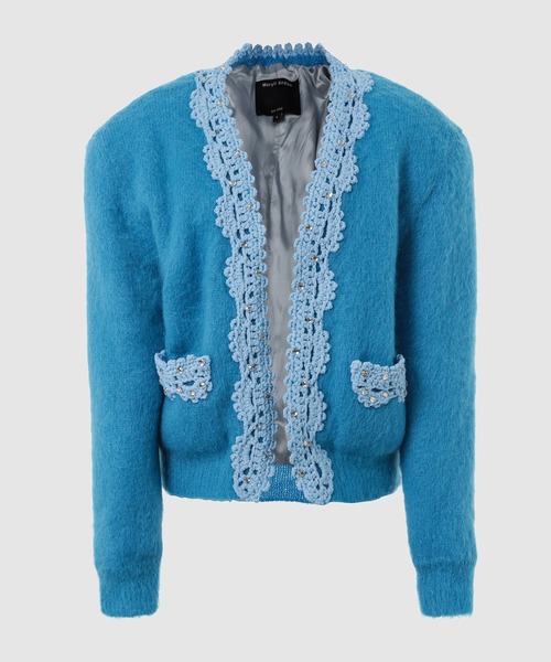 Meryll Rogge（メリル ロッゲ）の「PADDED CARDIGAN W/CROCHET TRIM