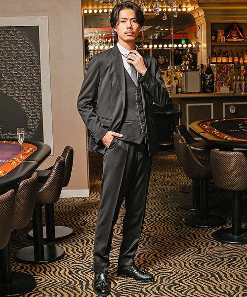 セール】【SOMEDIFF】シャドーヘリンボーン柄スリーピースセットアップ