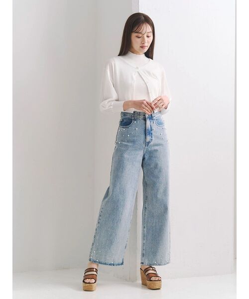 パールデニムパンツ（デニムパンツ）｜MERCURYDUO（マーキュリーデュオ