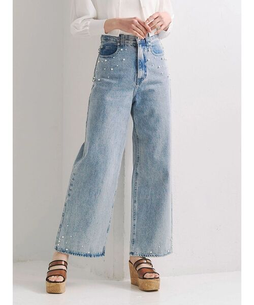 パールデニムパンツ（デニムパンツ）｜MERCURYDUO（マーキュリーデュオ