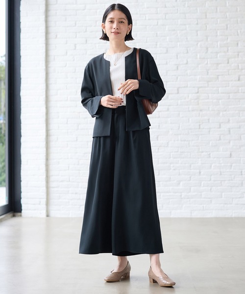 セール】洗える！2点セットアップ＜M～5L＞（スーツパンツ