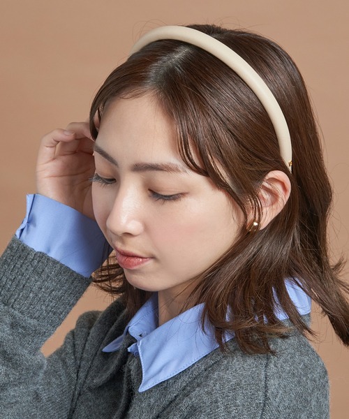 Alexandre ホワイトファー風カチューシャ Alexandre ホワイトファー風