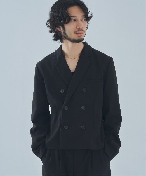 ミリタリーツイルダブルジャケット【セットアップ対応】（テーラード