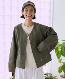 ノーカラージャケット（ストライプ柄）ファッション通販 - ZOZOTOWN