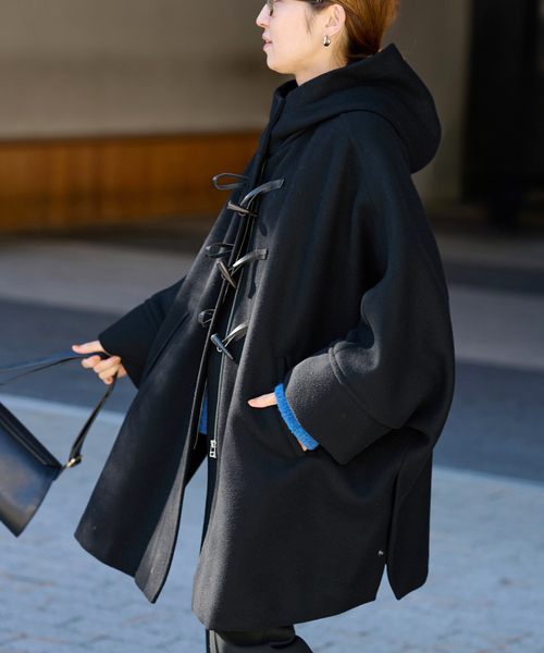 FRAMeWORK フレームワークメルトンダッフルポンチョコート38