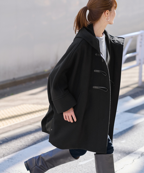 FRAMeWORK（フレームワーク）の「メルトンダッフルポンチョコート