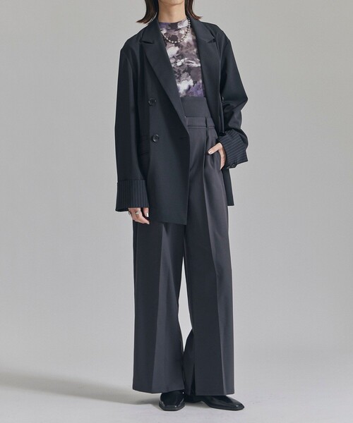 完売間近！】ターンUPスリーブテーラードジャケット｜ウォッシャブル