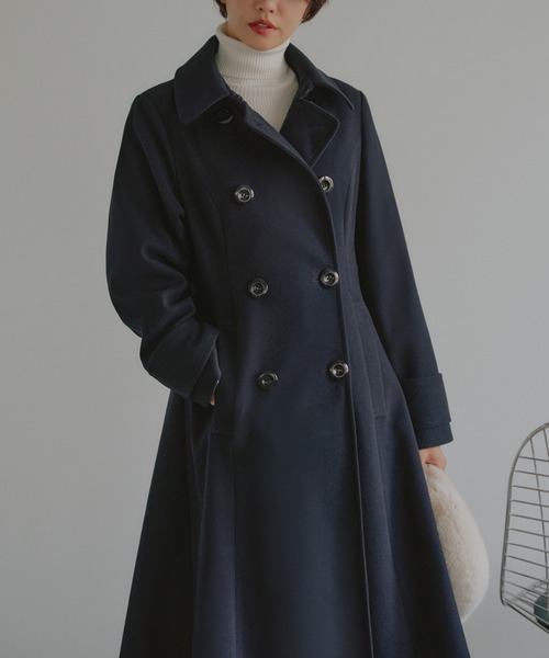 2way ｜ 【ウール調/ウーリーストレッチ・ニットメルトン】フレア