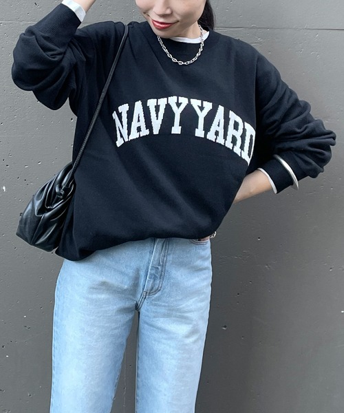 LOUNGEDRESS（ラウンジドレス）の「ジャガードロゴニット（ニット