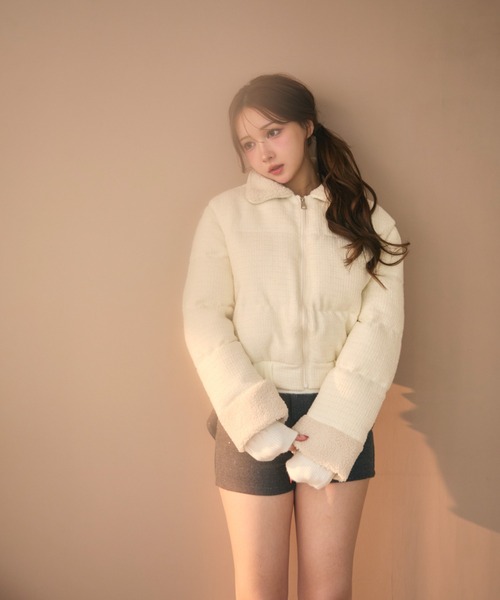 TITTY&CO.（ティティーアンドコー）の「キルティングラメボアダウン