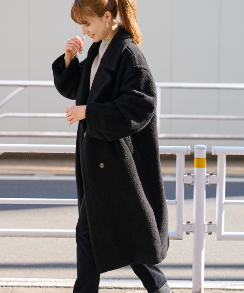 FRAMeWORK（フレームワーク）の「WOOLブレンドボアコート（ブルゾン