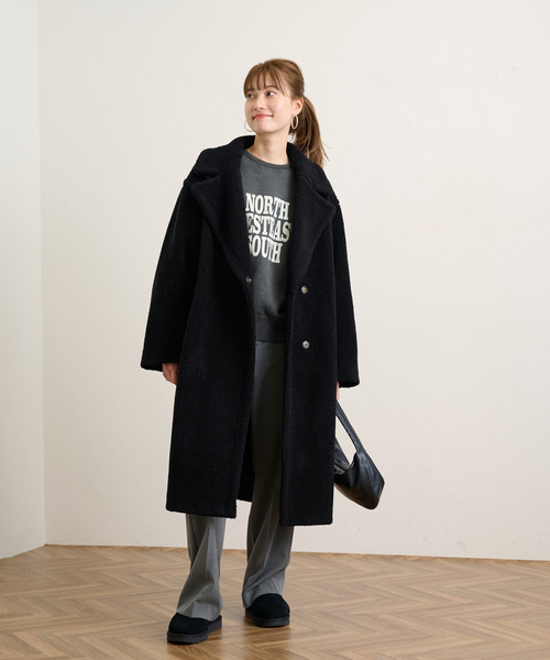 FRAMeWORK（フレームワーク）の「WOOLブレンドボアコート（ブルゾン