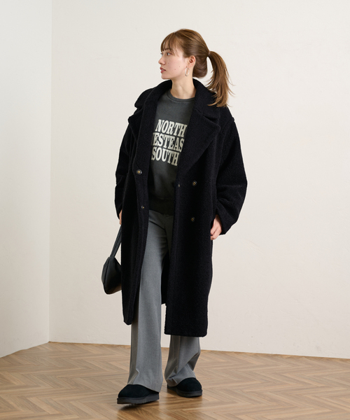 FRAMeWORK（フレームワーク）の「WOOLブレンドボアコート（ブルゾン