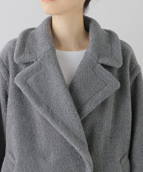 FRAMeWORK（フレームワーク）の「WOOLブレンドボアコート（ブルゾン