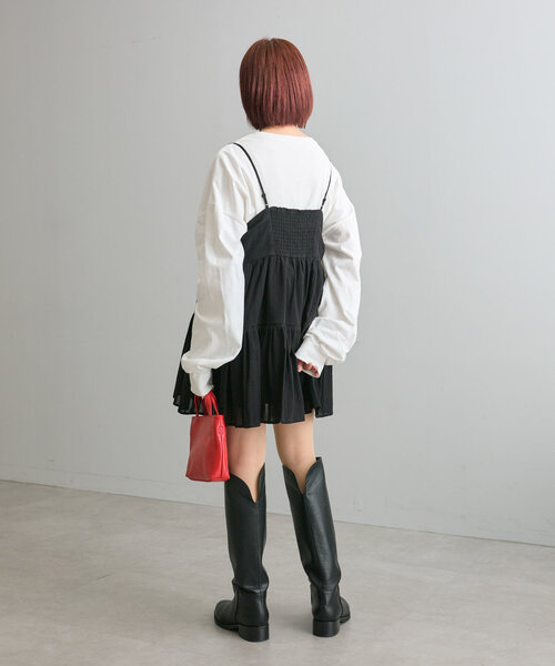 8日限定値下げ！コットンレースキャミワンピ エムライン mline 8日限定