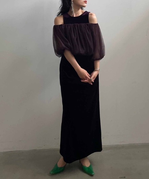 Ameri（アメリ）の「UND MANY WAY BALLOON VEIL DRESS（ワンピース