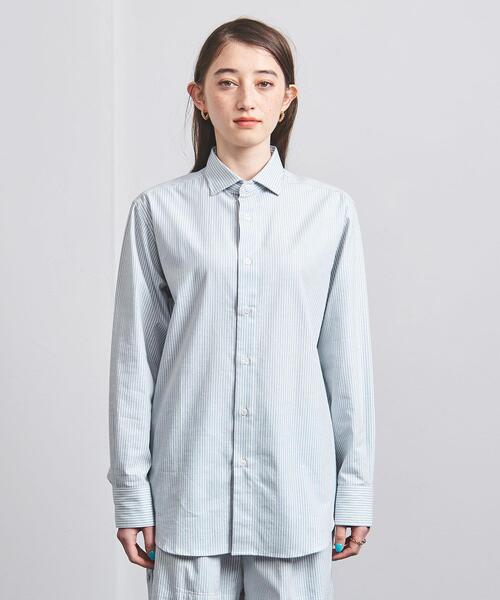 BASERANGE（ベースレンジ）の「＜BASERANGE＞OLE ストライプ シャツ