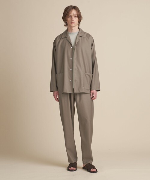 ZOZO限定】ドレープ ラペル シャツジャケット -セットアップ対応