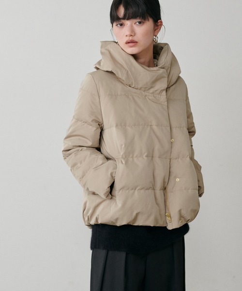 セール】【LARUTA】ピーチスキンダウンフェザーコート（ダウン