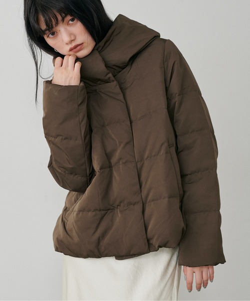 セール】【LARUTA】ピーチスキンダウンフェザーコート（ダウン