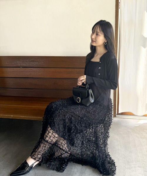 SNIDEL（スナイデル）の「プリーツバリエキャミワンピース（ワンピース