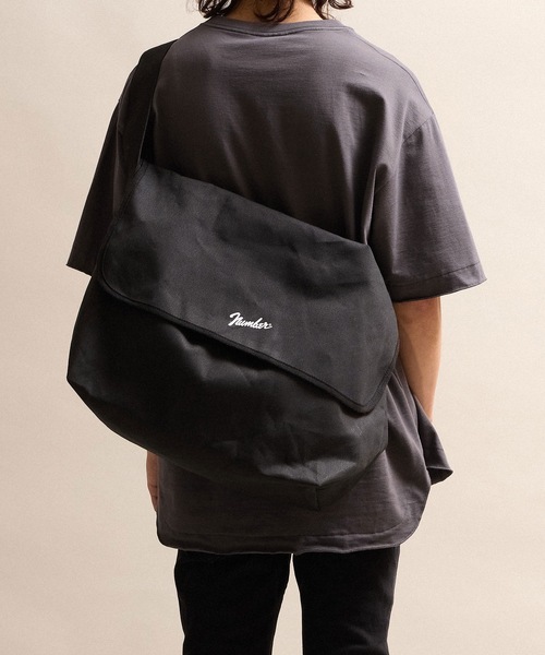 CANVAS 2WAY HANDLE FLAP SHOULDER BAG / LARGE / コットン キャンバス