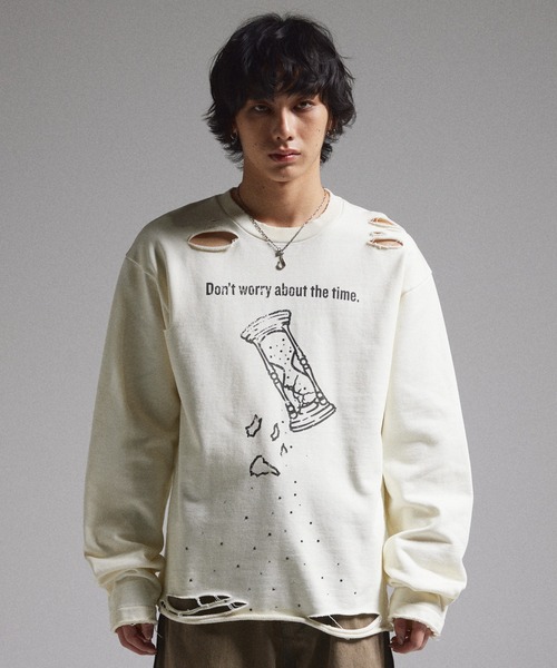 GRANCY（グランシー）の「【GRANCY】LinestoneDesign GraphicDamage