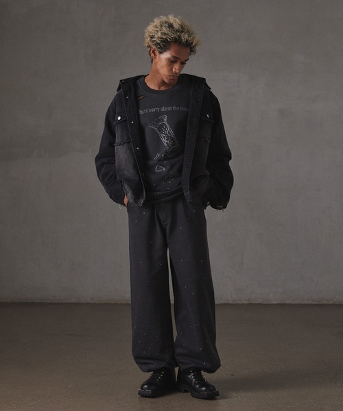 GRANCY（グランシー）の「【GRANCY】LinestoneDesign GraphicDamage