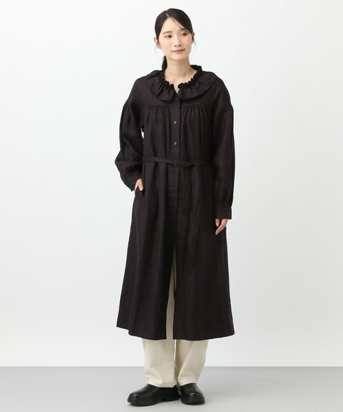 セール】《natural by clip》リネンツイルフリルワンピース[プチサイズ