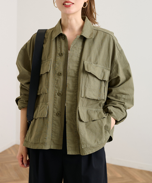 FRAMeWORK（フレームワーク）の「【TOP KHAKI/トップカーキ】BDU SHIRT