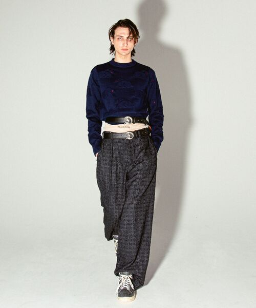 セール】DAIRIKU / ダイリク Adjuster Tweed Wide Slacks（スラックス