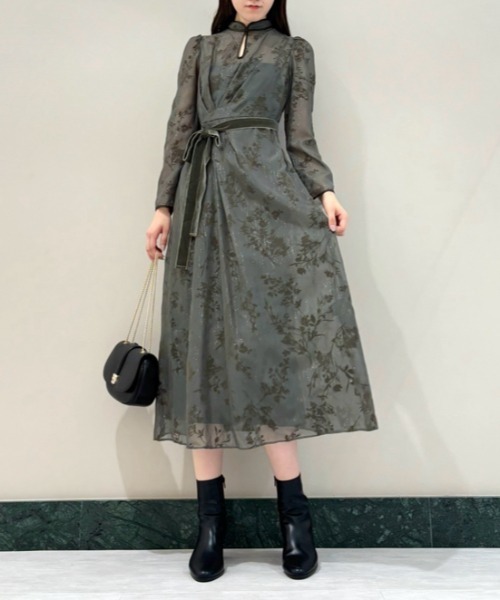 SNIDEL（スナイデル）の「フロッキーシアーワンピース（ワンピース