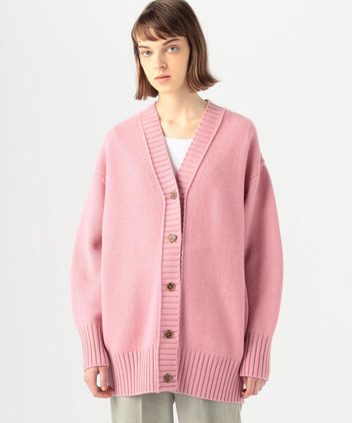 MACPHEE（マカフィー）の「□ラムカシミヤ Vネックカーディガン