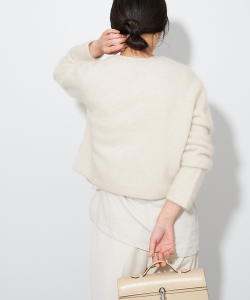 plage（プラージュ）の「Cashmere Mix Fur カーディガン（カーディガン