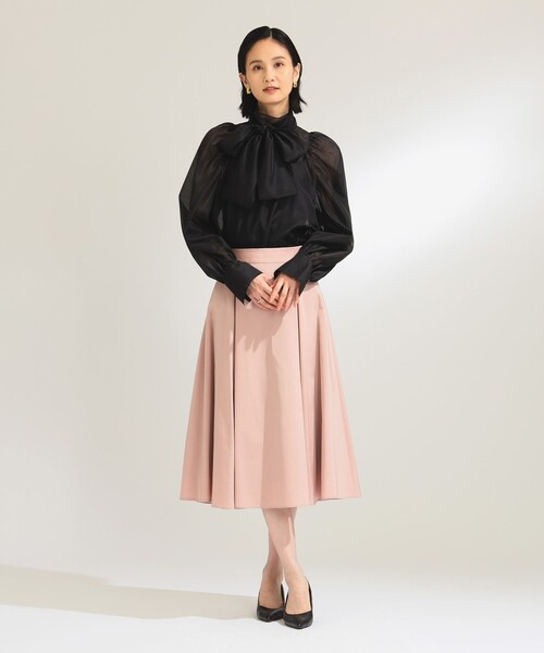 セレモニー・フォーマル】オーガンジー リボンブラウス（シャツ