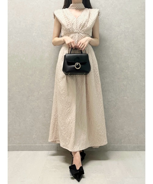 SNIDEL（スナイデル）の「ジャガードノースリワンピース（ワンピース