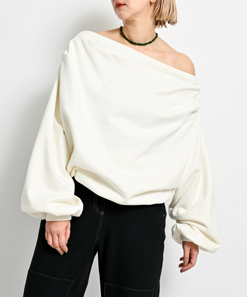 CITYSHOP（シティーショップ）の「DESIGN NECK PULLOVER：スウェット
