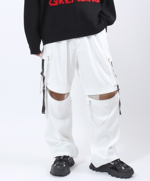 サルセーション SALSATION Cargo pants ホワイトカーゴパンツ サル