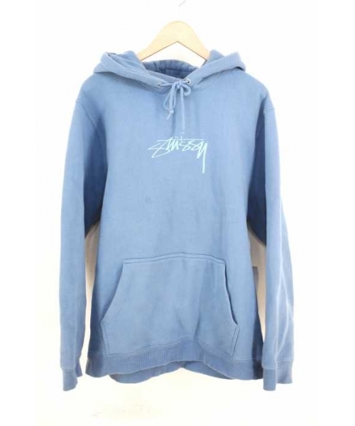 ブランド古着】ロゴ刺繍プルオーバーパーカー（パーカー）｜STUSSY