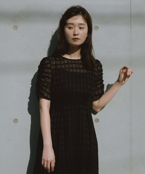 kaene（カエン）の「ドットドビーエプロンドレス（ドレス）」 - WEAR