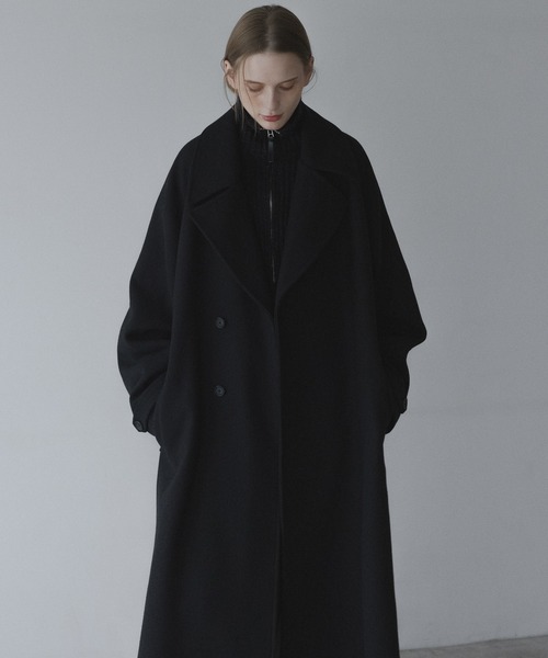 WOOL OVERSIZE LONG COAT (3way) / ウールオーバーサイズロングコート