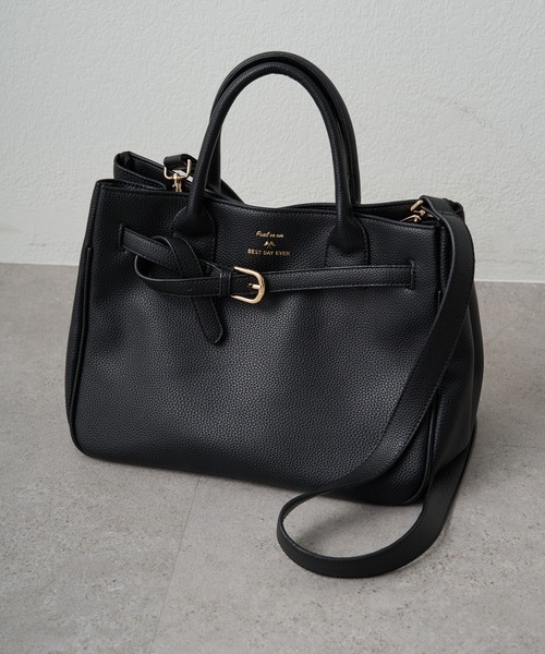 ベルトデザイン2WAYバッグ（トートバッグ）｜PUAL CE CIN