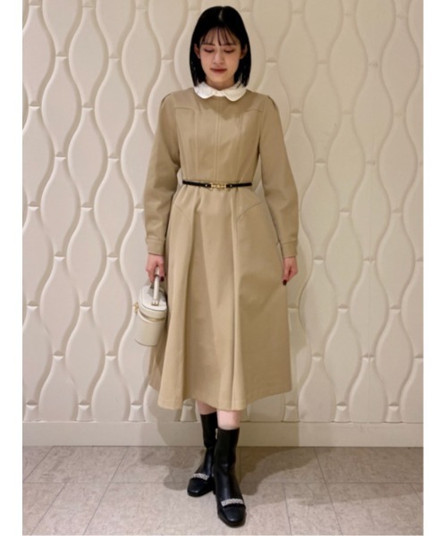 CELFORD（セルフォード）の「ビットベルト付きフレアワンピース