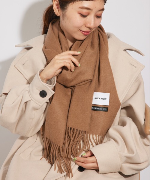 セール】【SETUP7】大判ピュアカシミア100% プレーンマフラー 大判